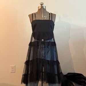 NWT Maeve Tiered Tulle top